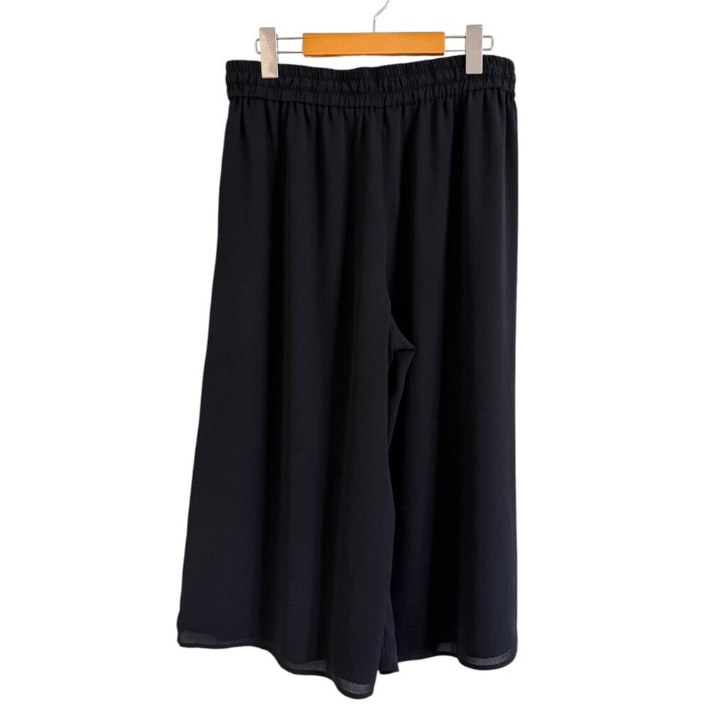 Aritzia Babaton Black Luiz Cropped Wide-Leg Cullotte Pant - Picture 5 of 8